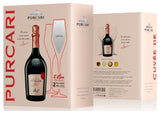 Purcari - Sparkling - Cuvée Brut Rosé - GIFT BOX incl. 2 glazen