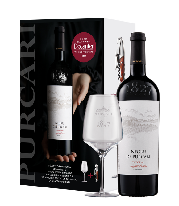 Negru de Purcari - Limited Edition - GIFT BOX incl. glas & sommelier
